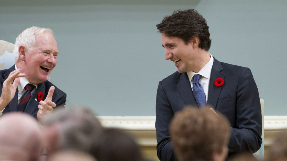 Trudeau Laughing